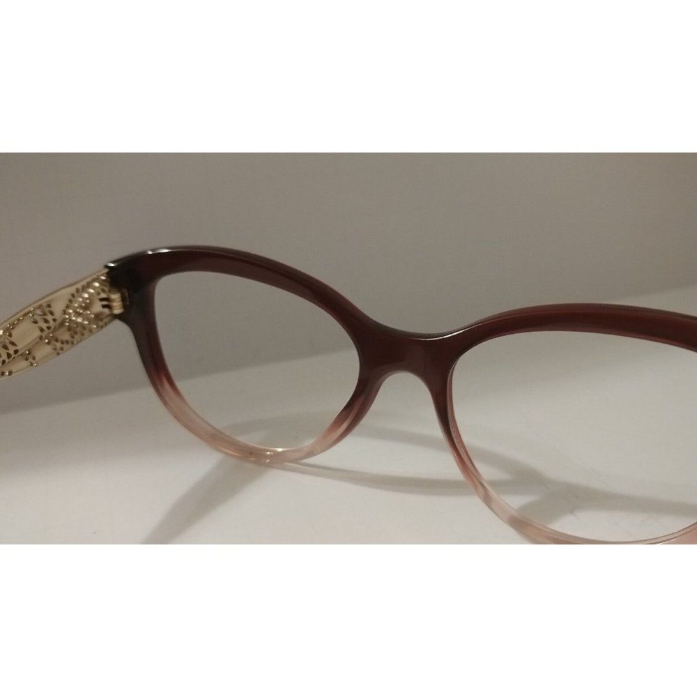 Authentic BURBERRY B 2210 3553 Burgundy/Gold 53*17*140 Eyeglasses Frames Vintage - Picture 7 of 8